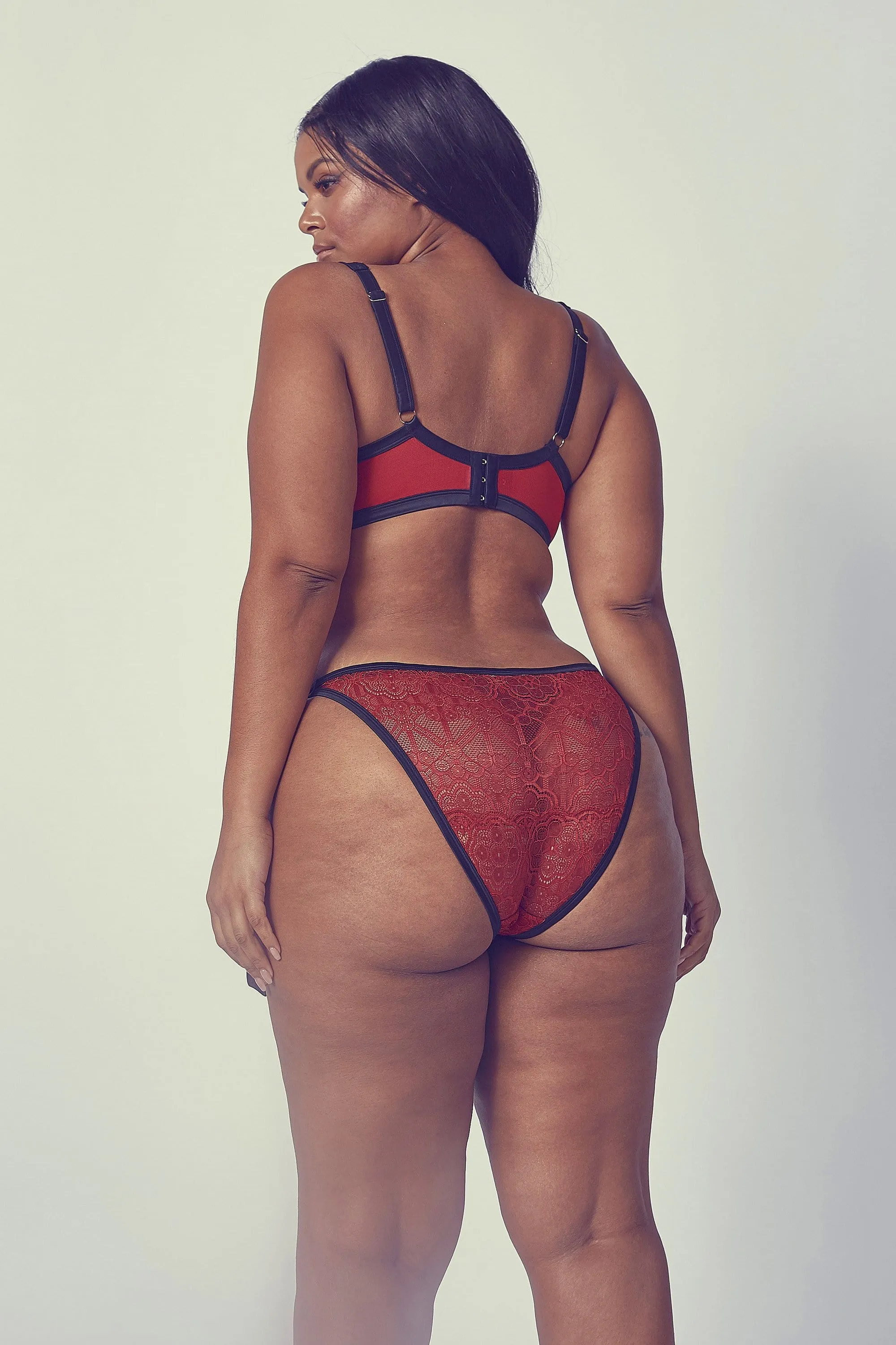 Acacia Lace Triangle bra with bow