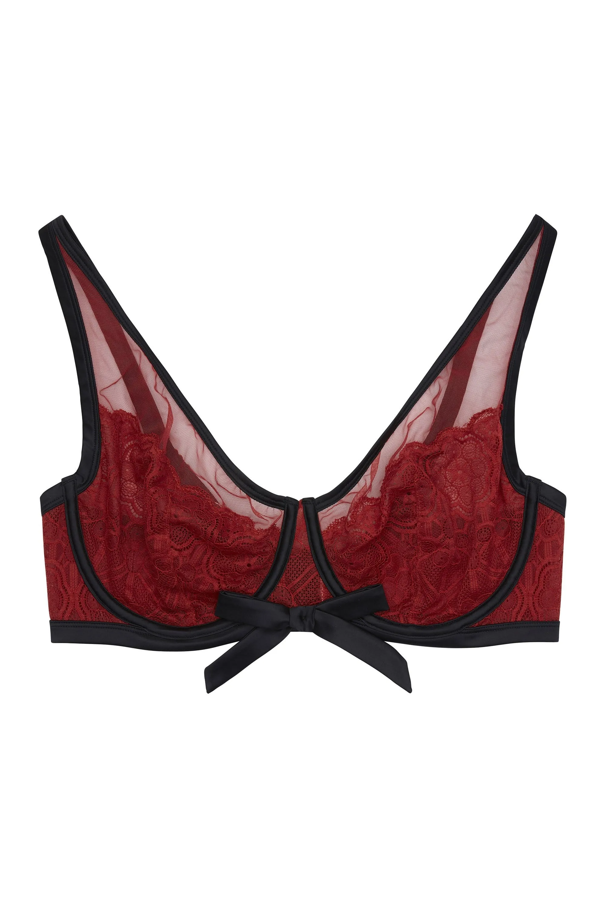 Acacia Lace Triangle bra with bow