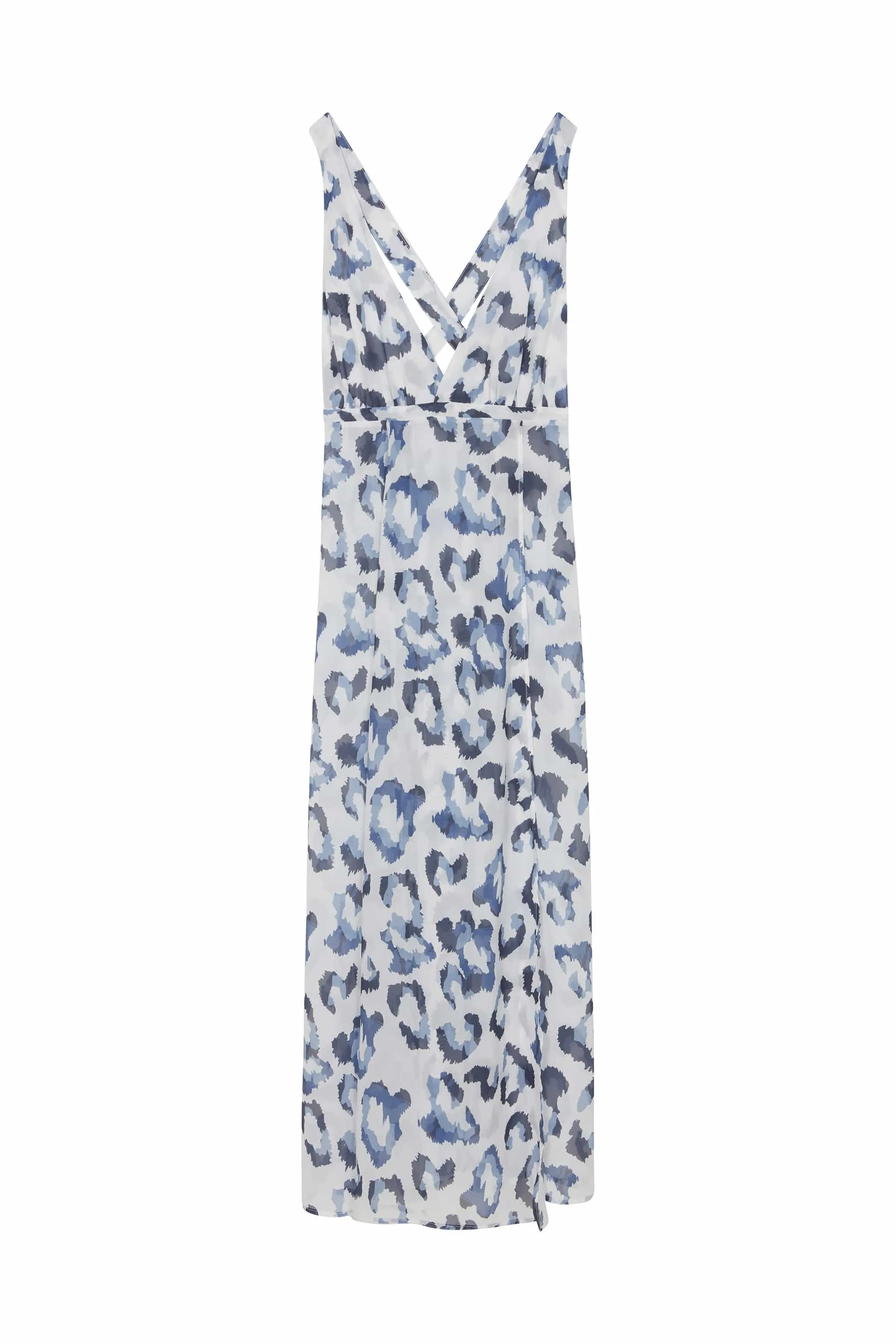 Blue Leopard Beach Dress