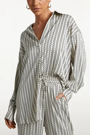 Button Down Long Shirt