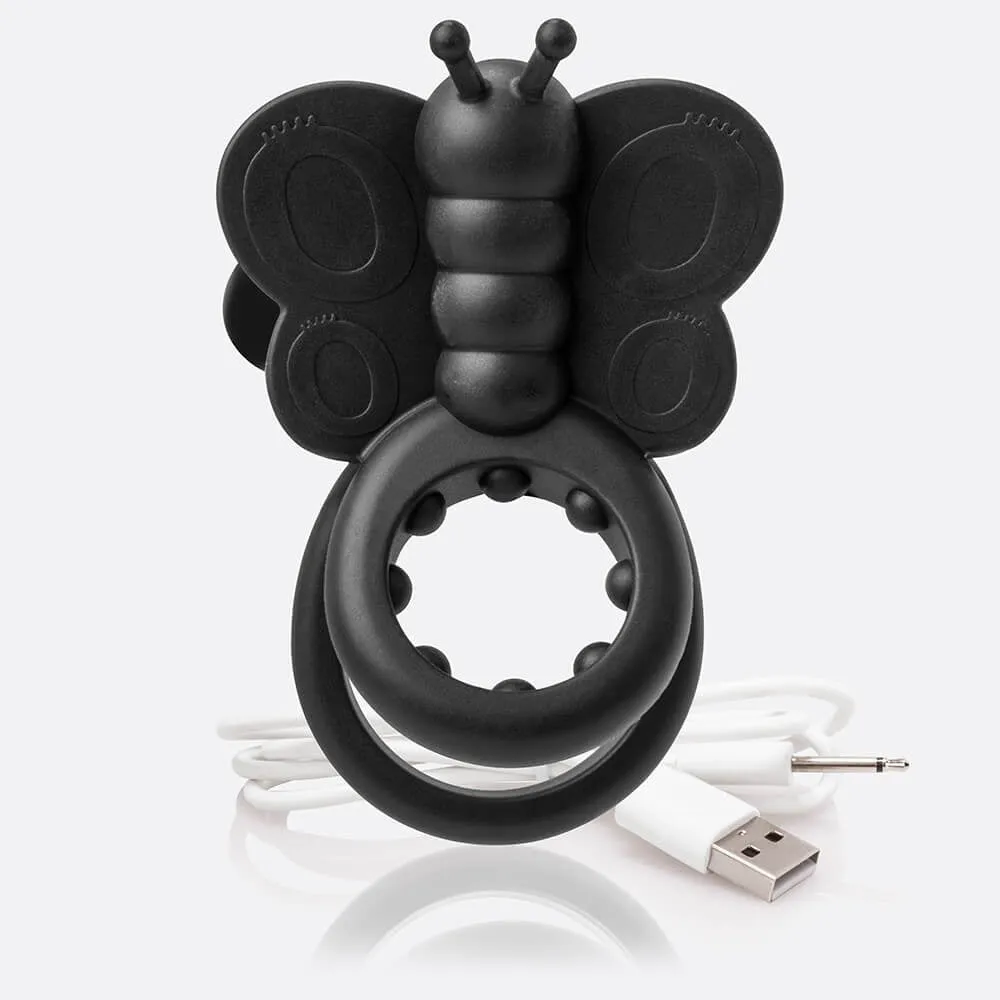 Charged Monarch Wearable Butterfly Vibe - Black