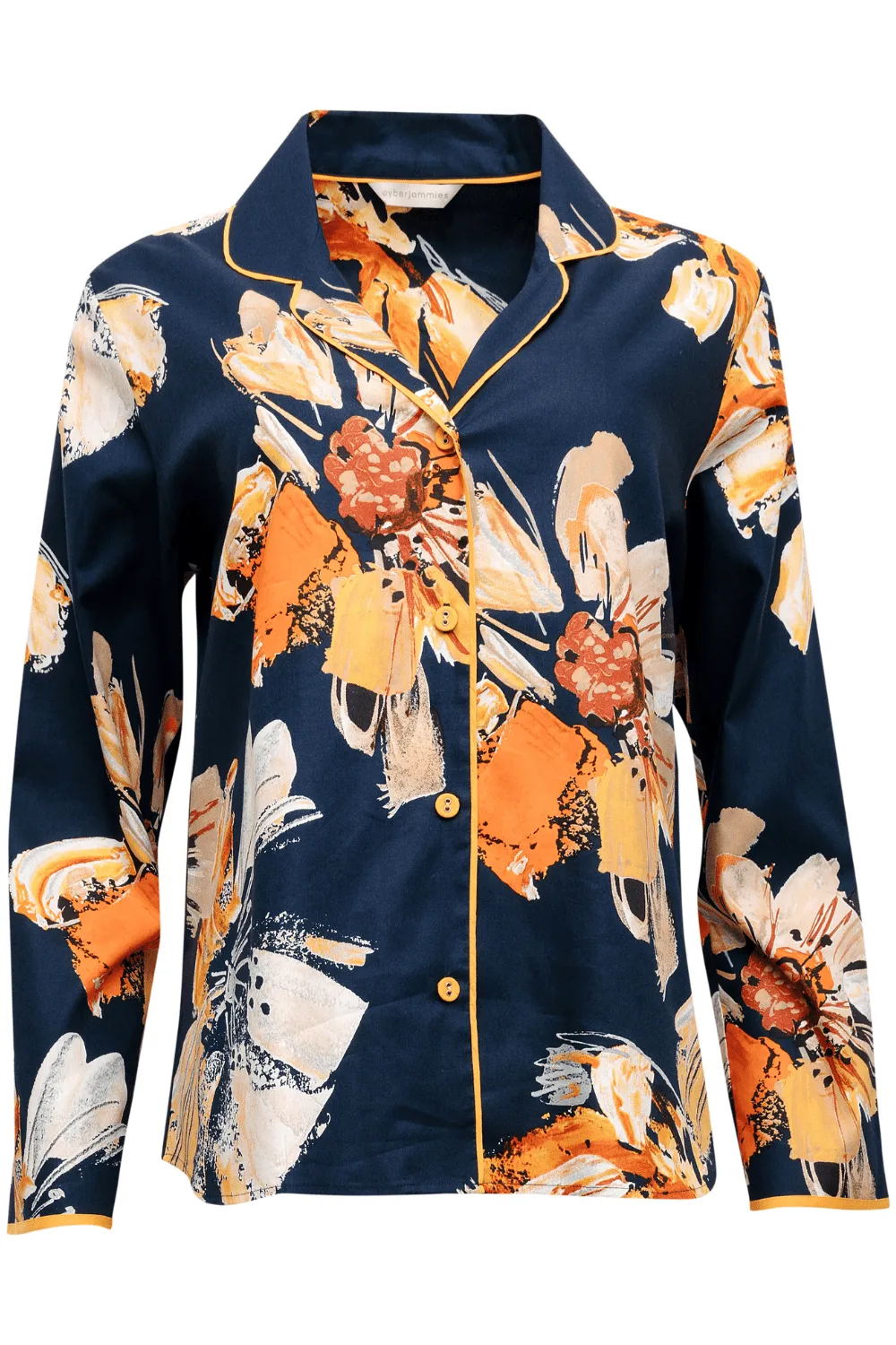 Cosmo Floral Print Long Sleeve Pyjama Top. Size UK 8