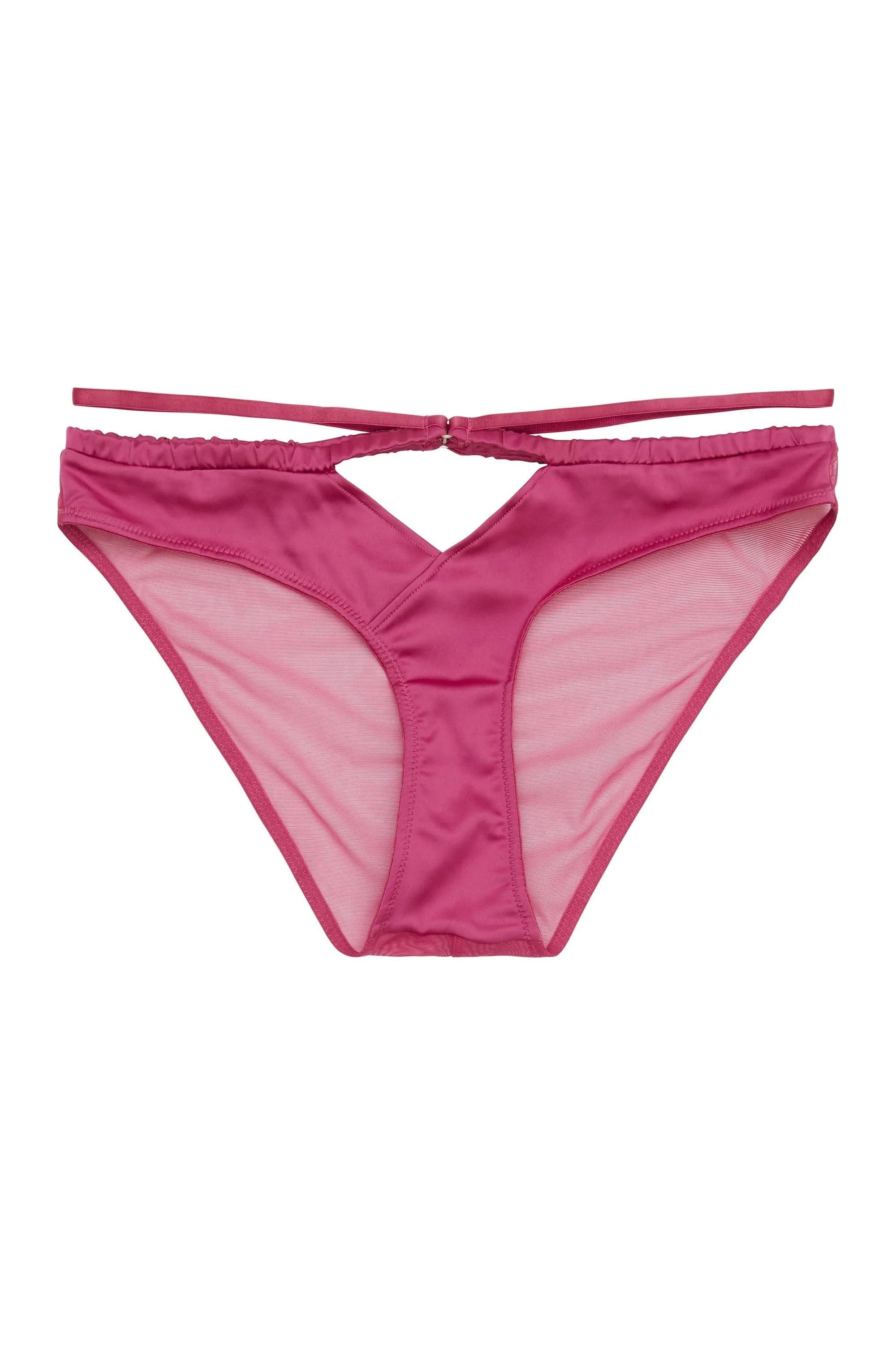 Dani Magenta Strappy Satin Brief