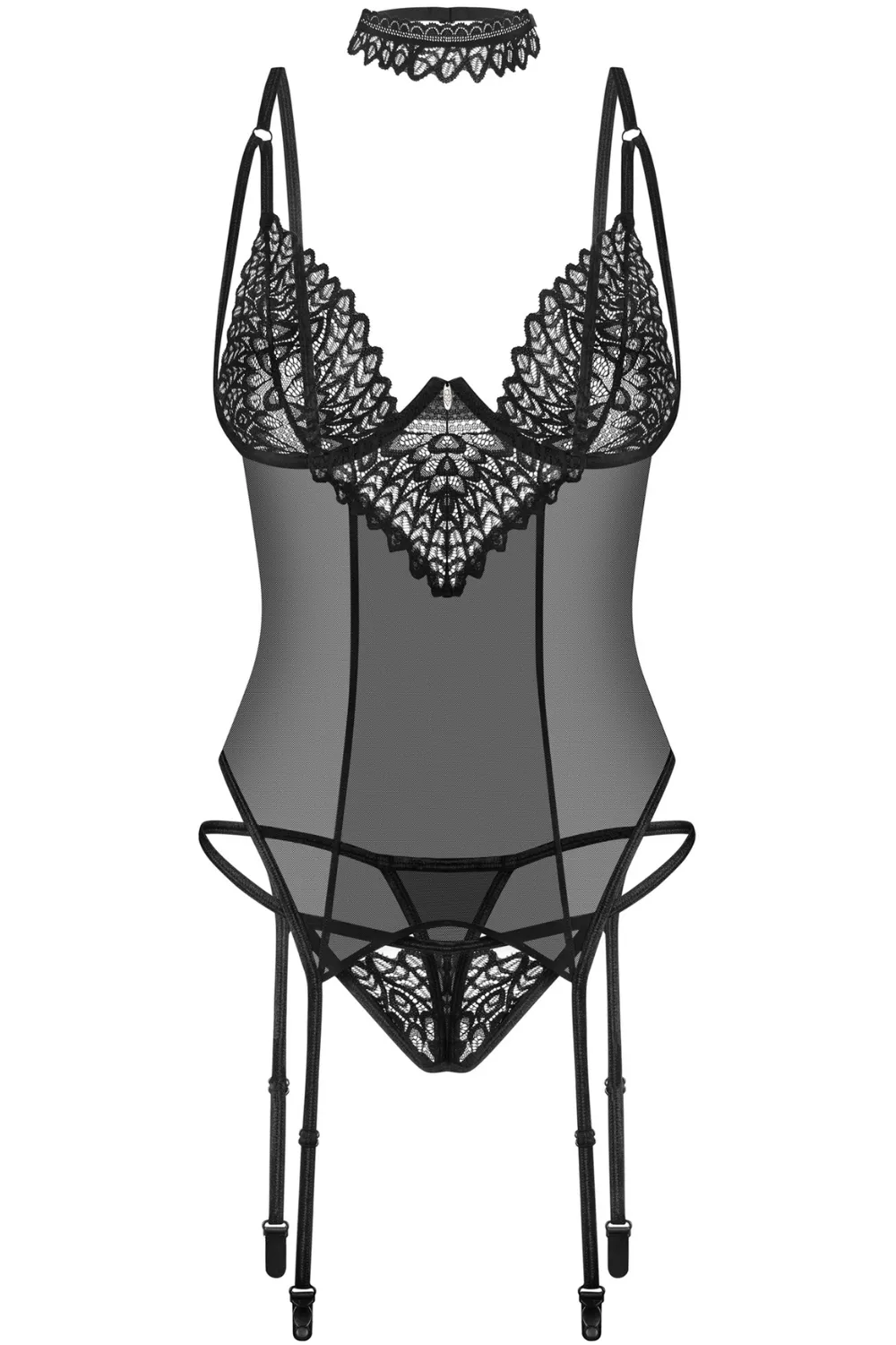 Donarella Choker. Corset & Thong