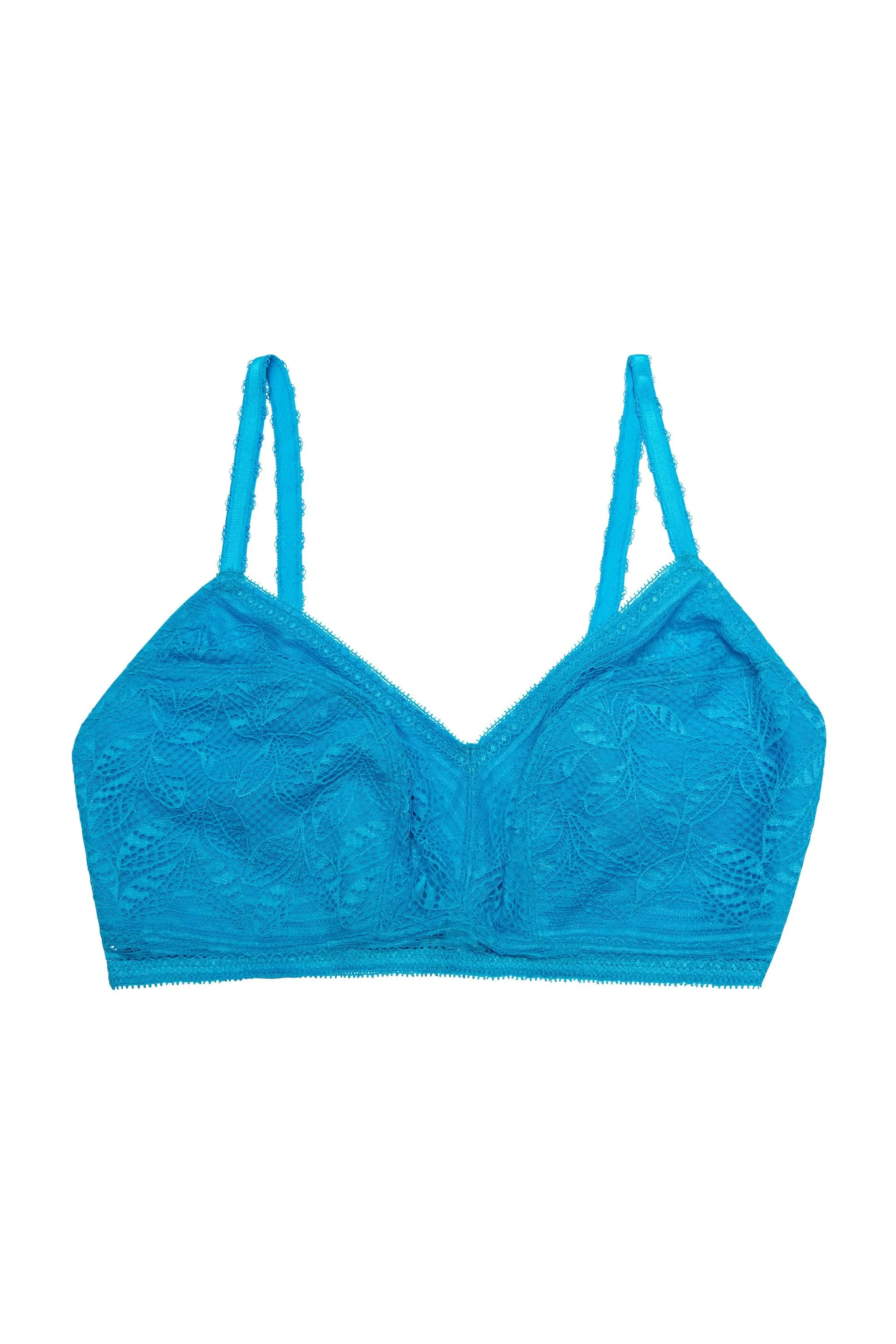 Emma Sky Blue Lace Wireless Bra