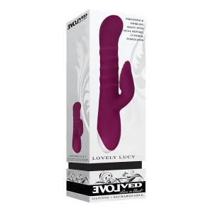 Evolved Lovely Lucy Silicone. Rechargeable - Maroon