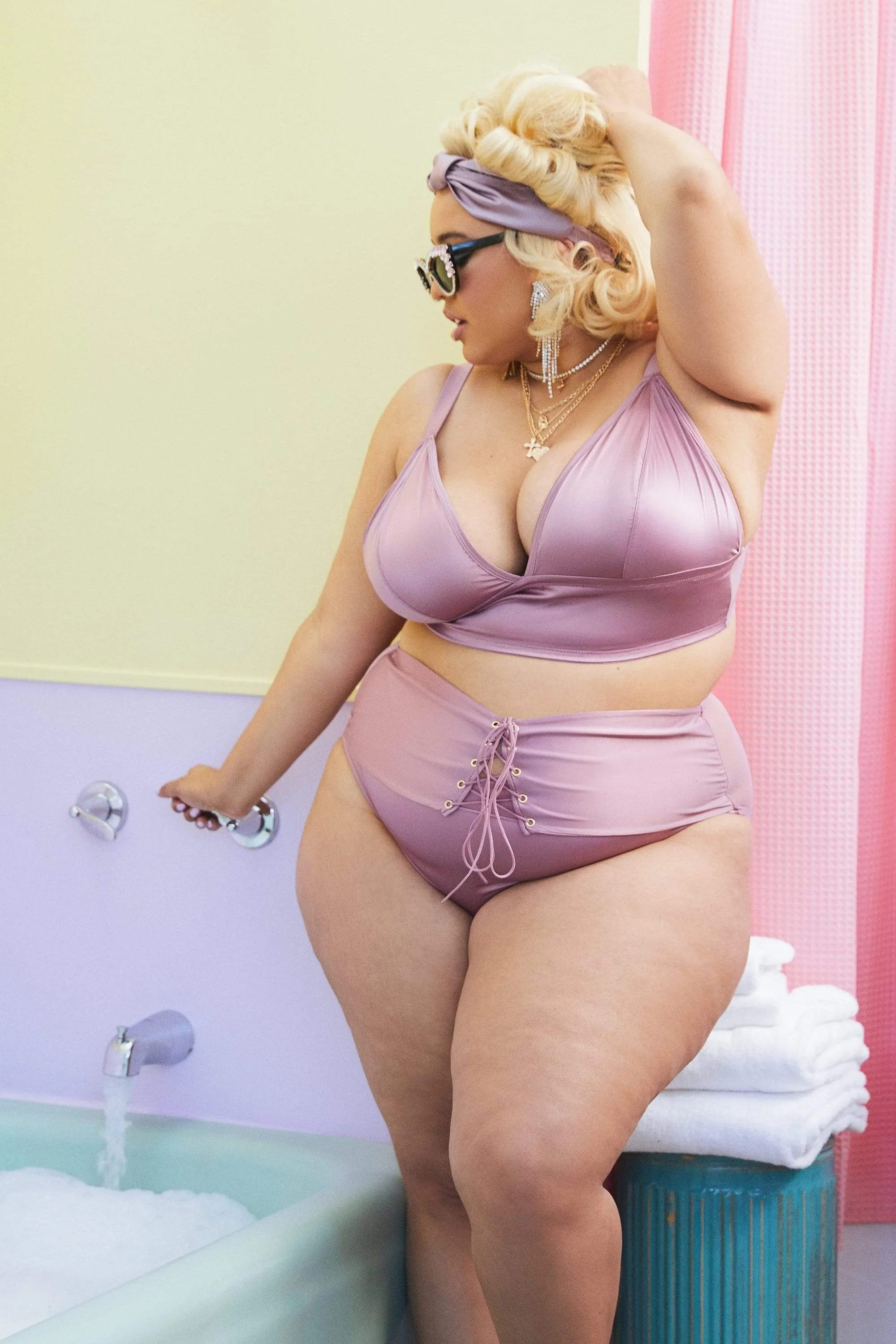 Gabi Fresh Eagan Blush Satin Bralette
