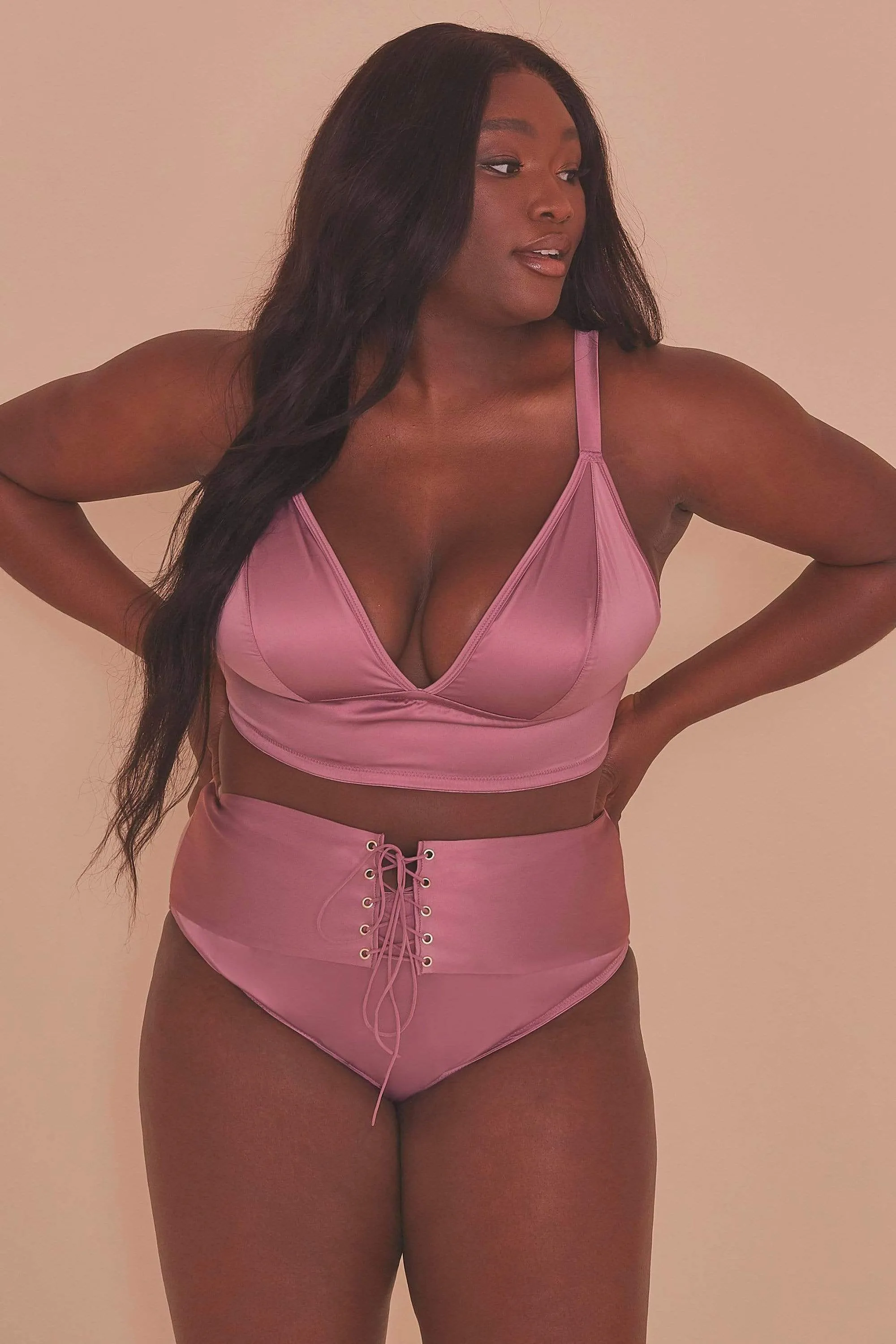 Gabi Fresh Eagan Blush Satin Bralette