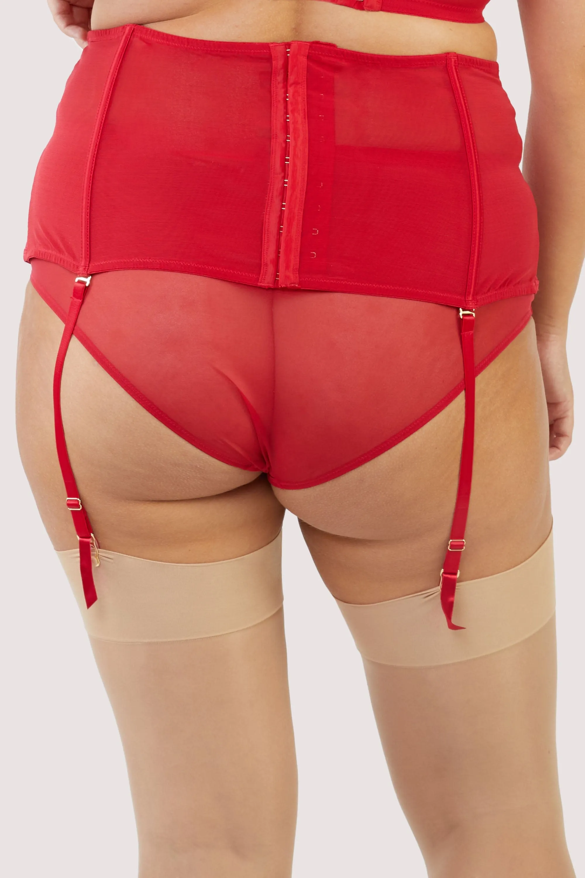 Gabi Fresh Kylie Red Lace Up Waspie