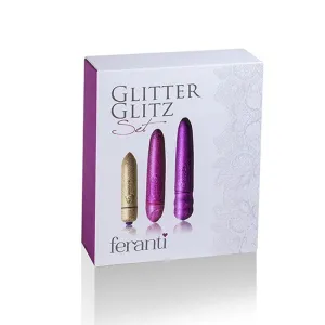Glitter Glitz Bullet Set Gold/Pink