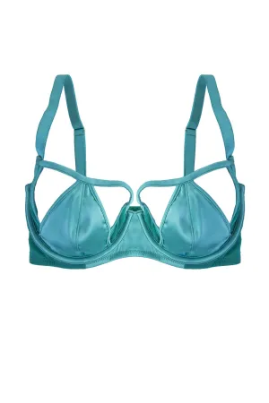 Junko Turquoise Origami Cut-out DD/E-K Bra