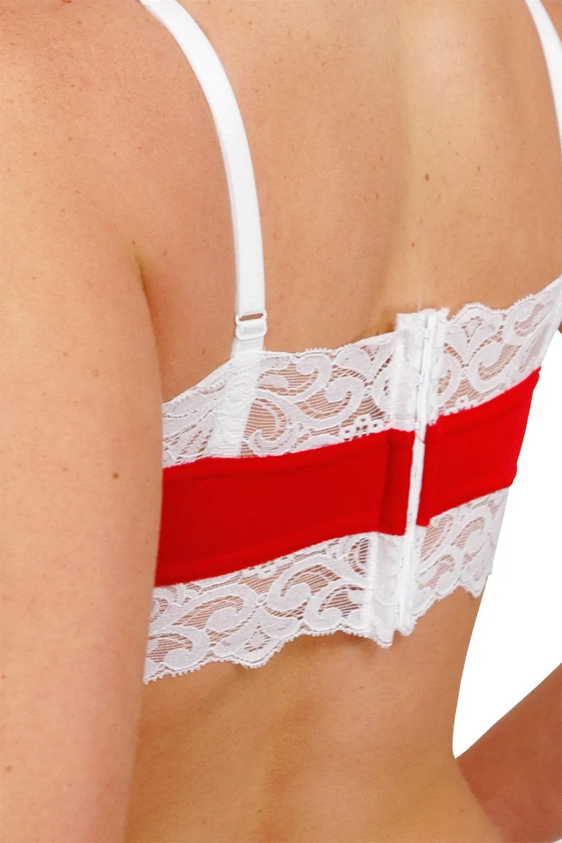 Larrykins Lace-up Camisole with Christmas Appliqués