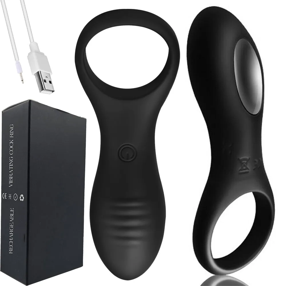 Longjohn Vibrating Cock Ring Remote Control Clitoral Stimulator Couples Vibrator