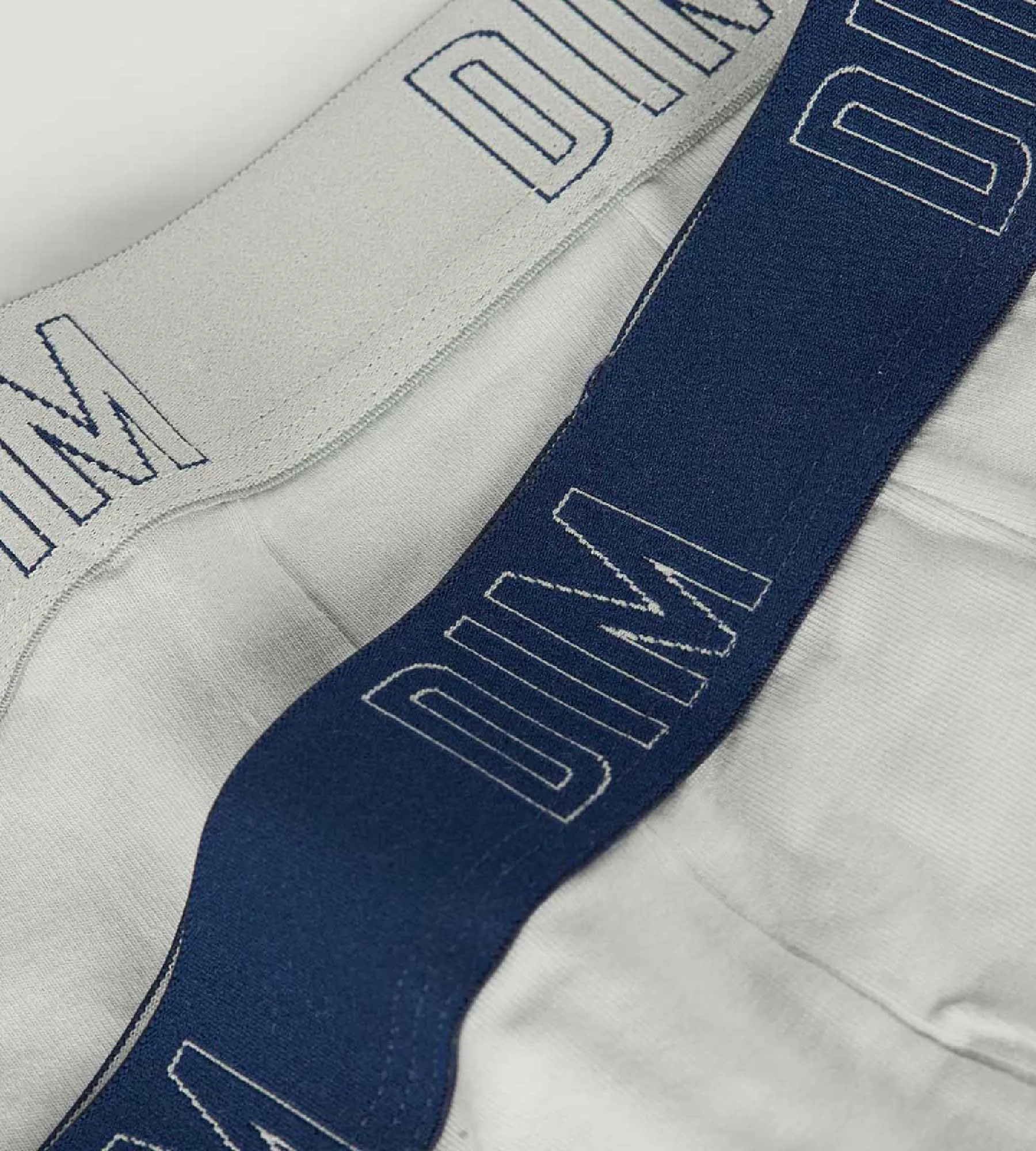 Lot de 2 boxers garçon en coton bio Gris Bleu Dim Skin Care