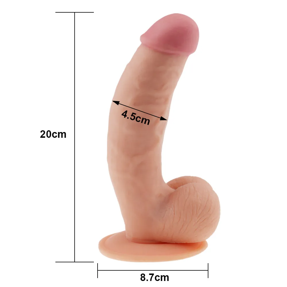 Lovetoy Ultra Soft Dude 8.5 Realistic Dildo Suction Cup Dong