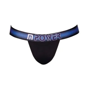 Male Power Pocket Pouch Jock With Pocket Cavity Black Sm