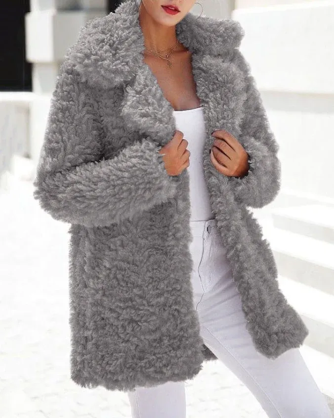 Oversized Fleece Teddy Jacket