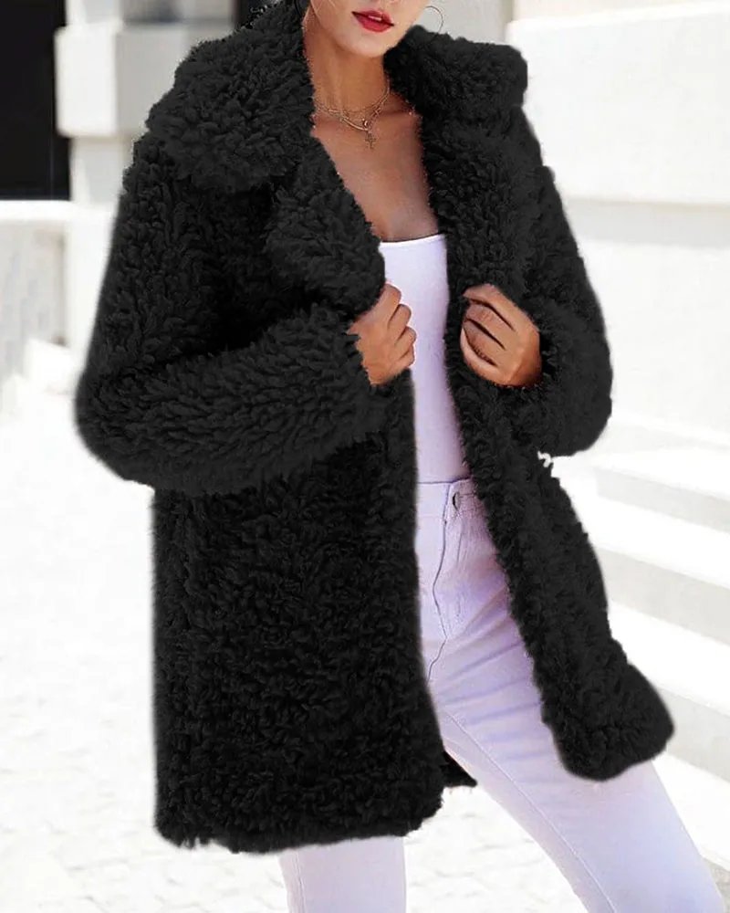 Oversized Fleece Teddy Jacket