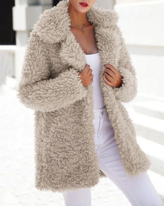 Oversized Fleece Teddy Jacket