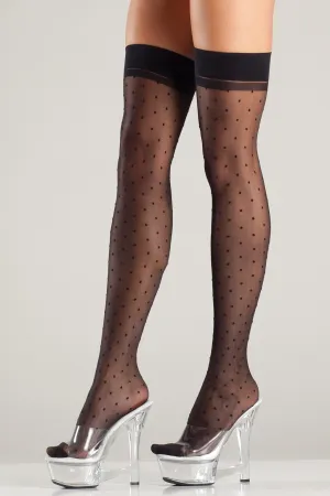 Polka Dot Thigh Highs