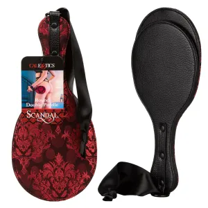 Scandal Round Double Paddle - Black/Red