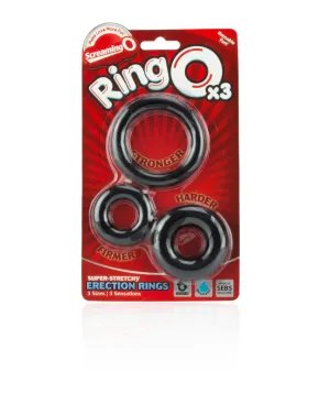 Screaming O RingO - Black Pack of 3