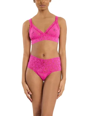Signature Lace Crossover Bralette  Marmalade Pink