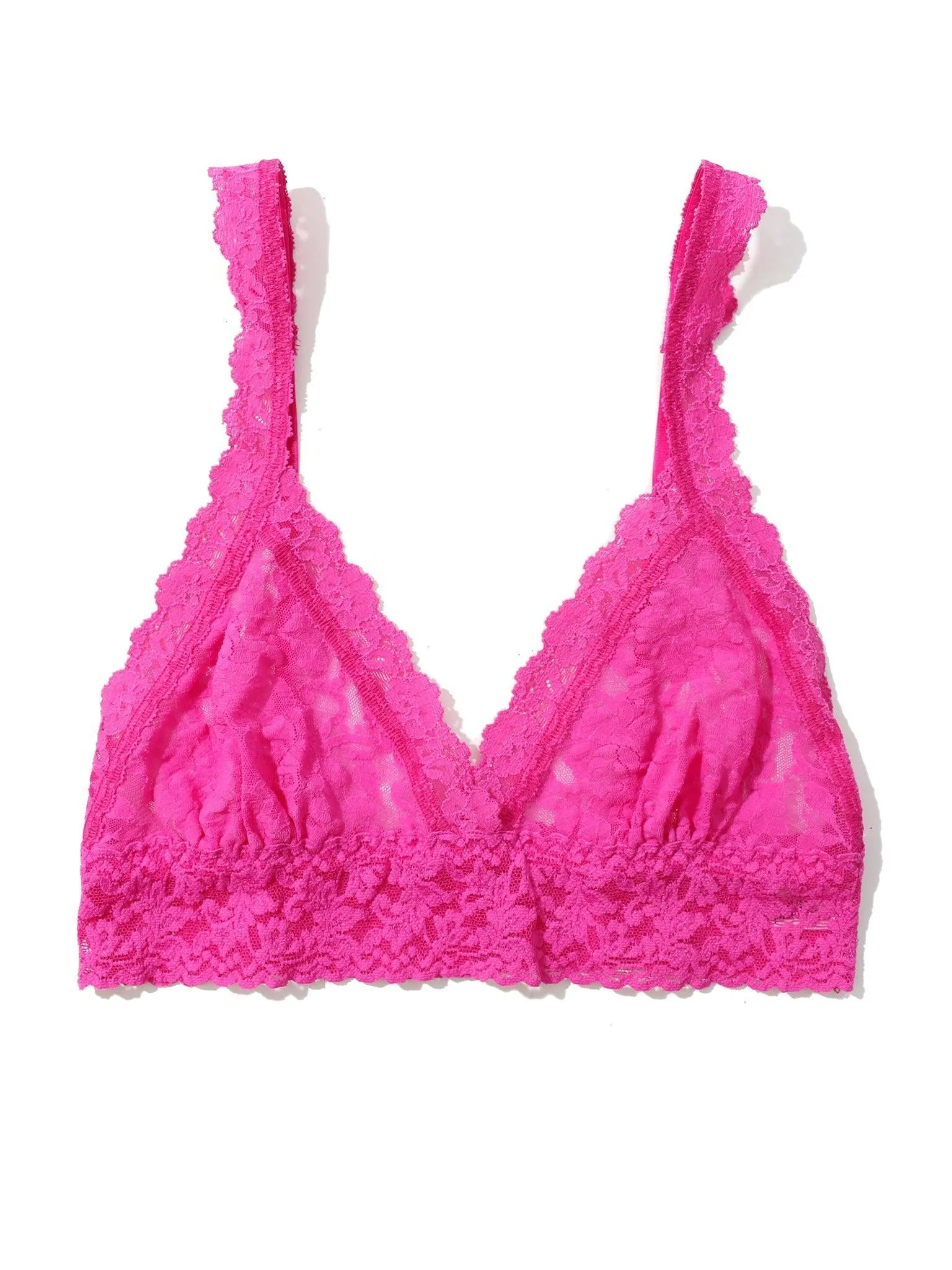Signature Lace Crossover Bralette  Marmalade Pink
