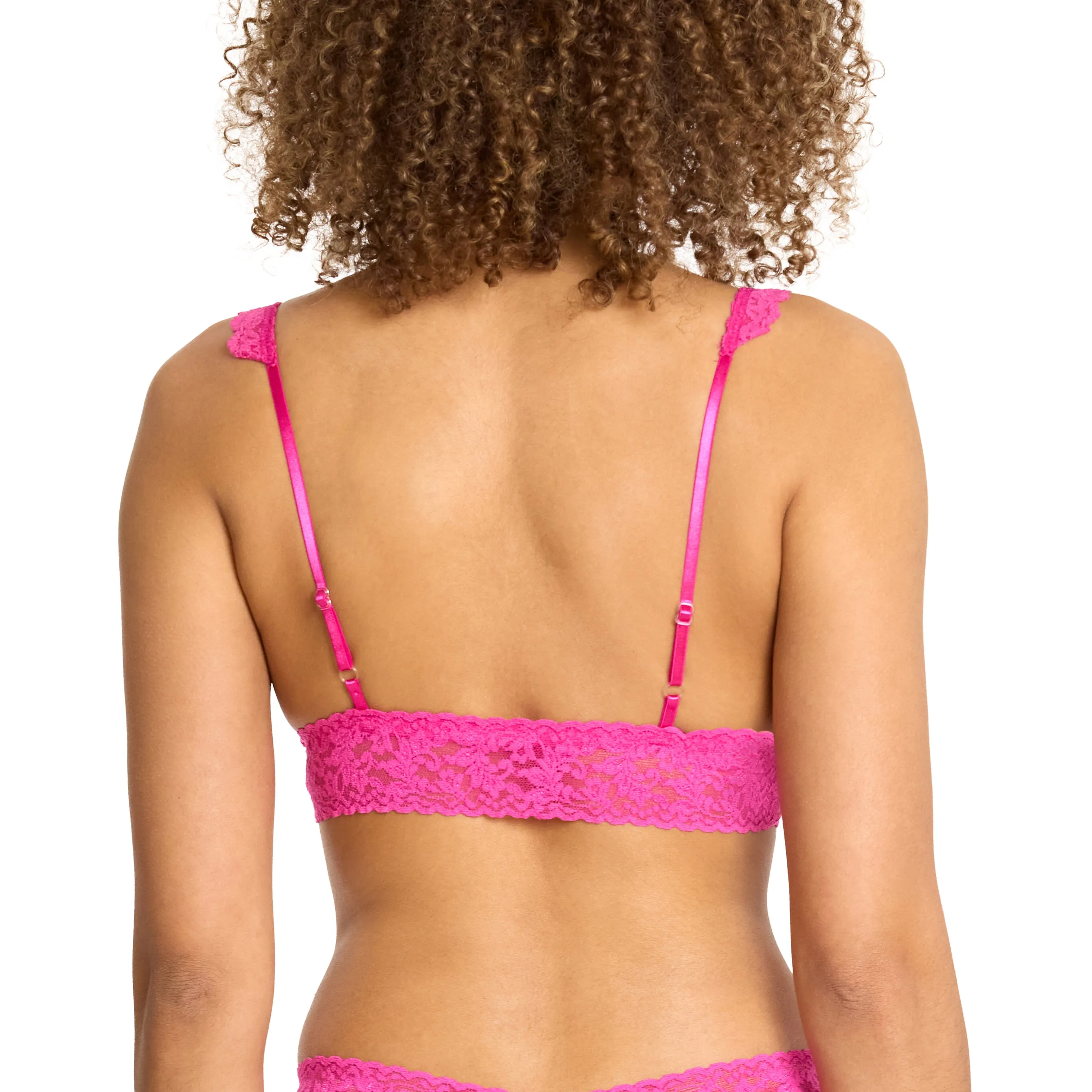 Signature Lace Crossover Bralette  Marmalade Pink