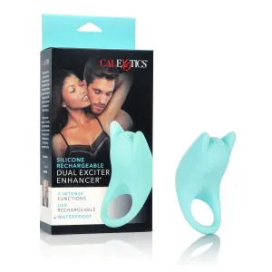 Silicone Rechargeable Dual Exciter Enhancer - Teal