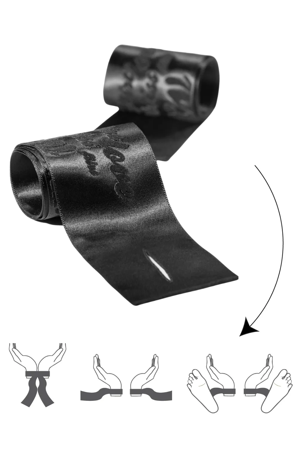 Silky Restraints With Velvet Print