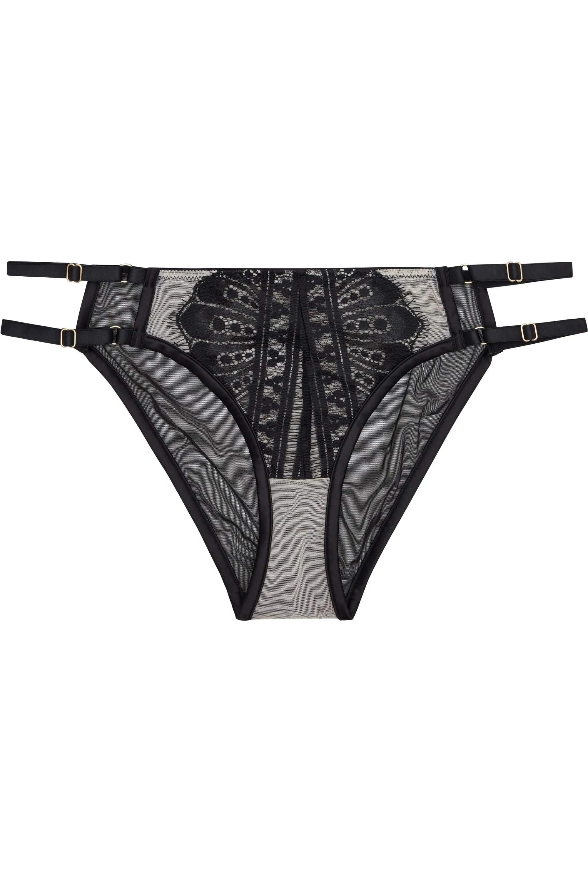 Sky Pearl Lace Harness Brief
