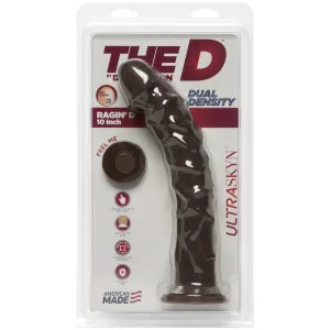 THE D RAGIN' D 10 CHOCOLATE BROWN ULTRASKYN DILDO '