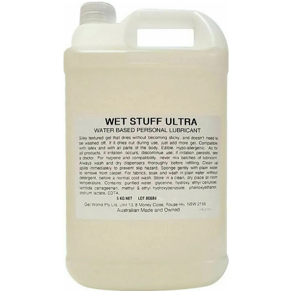 Wet Stuff Ultra 5kg Water-Based Personal Lubricant Sex Lube Scuba Dive